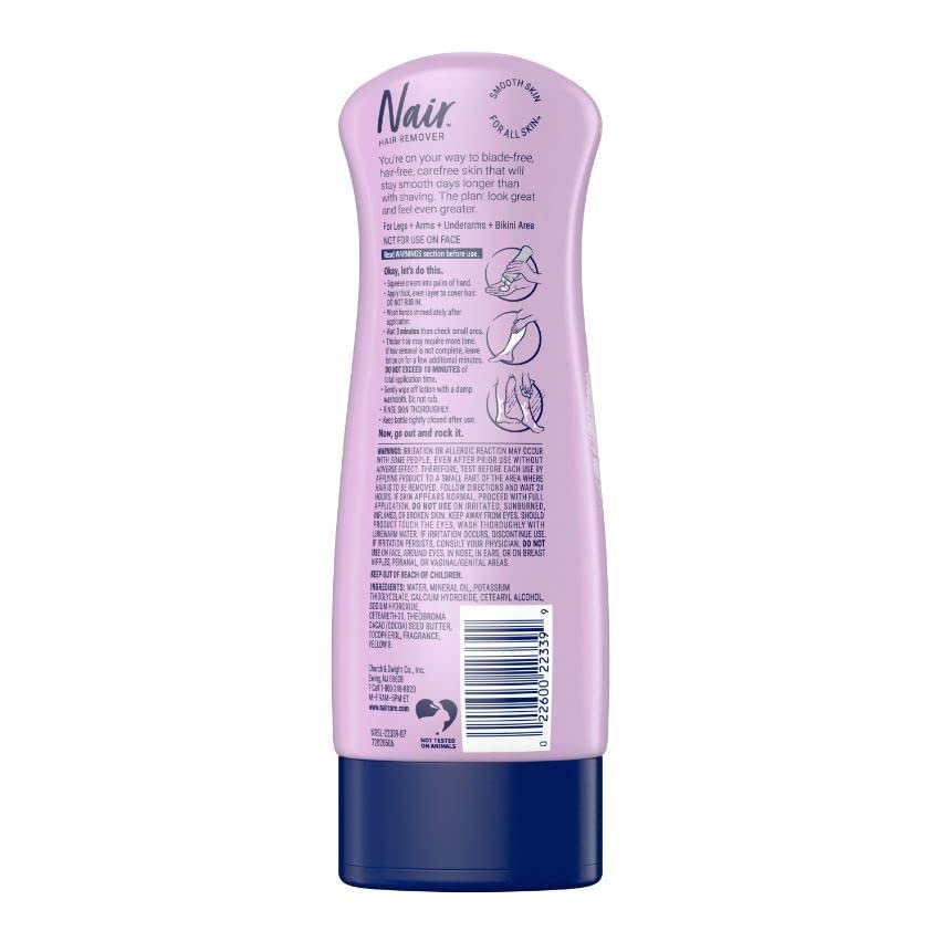 Nair Hair Remover Lotion with Cocoa Butter & Vitamin E, 9 oz (Pack of 6) - Gentle & Moisturizing Avelisse