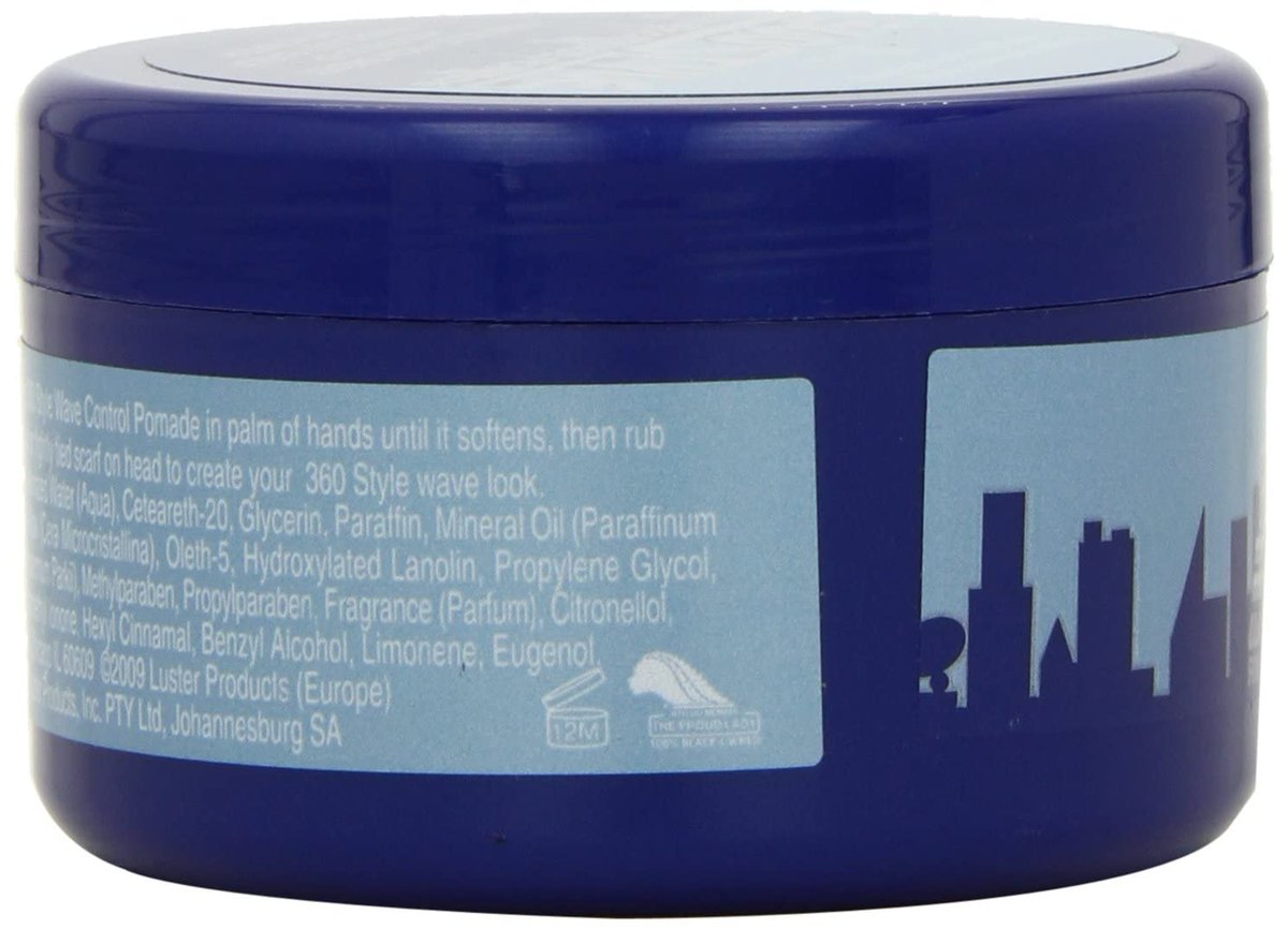 Luster's S-Curl 360 Wave Control Pomade - 3 oz (Pack of 6) - Define & Hold Waves Avelisse