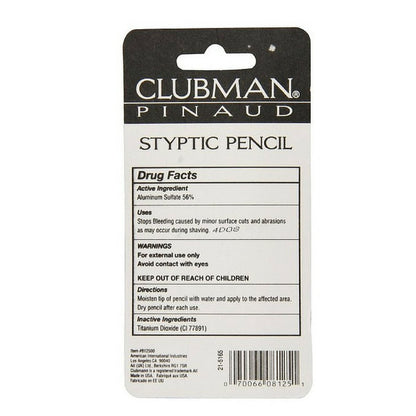 Clubman Jumbo Styptic Pencil - Fast Nosebleed & Nail Clipping Relief, 1 Oz