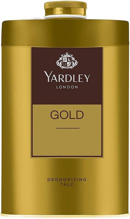 Yardley London Gold Deodorizing Talc Talcum Powder for Men, 3.5 oz