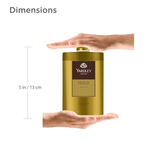 Yardley London Gold Deodorizing Talc Talcum Powder for Men, 3.5 oz - görsel 10