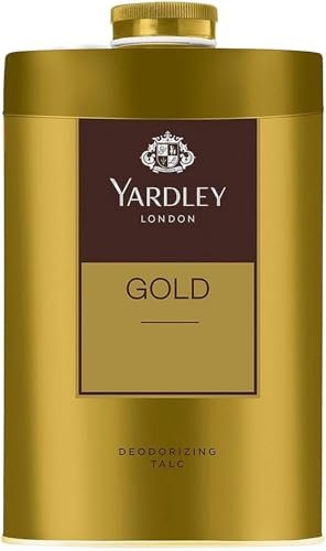 Yardley London Gold Deodorizing Talc Talcum Powder for Men, 3.5 oz