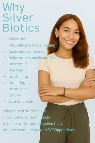 Silver Biotics First Aid Healing & Soothing Gel | Advanced SilverSol Technology | 20ppm | 4 Oz (Pack of 2) Avelisse