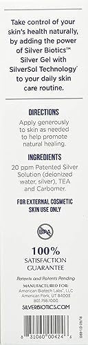 Silver Biotics First Aid Healing & Soothing Gel | Advanced SilverSol Technology | 20ppm | 4 Oz (Pack of 2) Avelisse