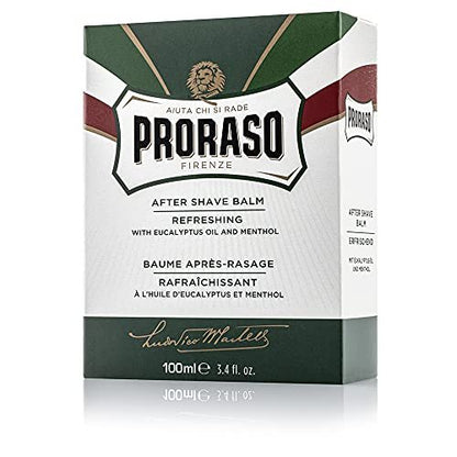 Proraso After Shave Balm - Eucalyptus Oil & Menthol - Refreshing After Shave Cream for All Beard Types - Premium Italian Shaving - 3.4 oz Avelisse