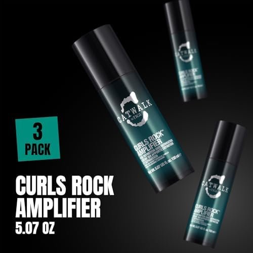 TIGI Catwalk Curls Rock Amplifier Shaping Cream – Defining Curl Cream for Wavy & Curly Hair, Flexible Hold & Frizz Control, 3-Pack (5.07 oz Each) Avelisse