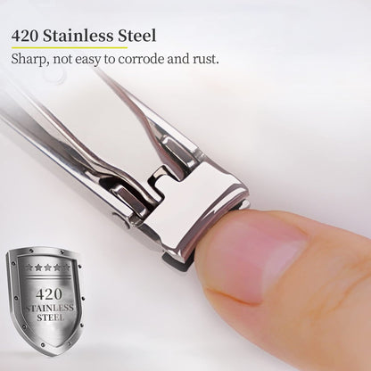 munkees Ultra-Thin Nail Clippers Keychain – Mini Foldable Nail Cutter with Key Ring, Stainless Steel, Portable for Travel & Outdoors (1-Pack) Avelisse