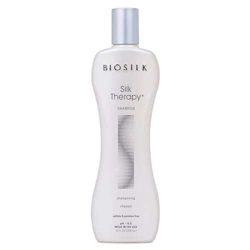 BioSilk Silk Therapy Shampoo - Gentle Hair Cleanser for Healthy & Shiny Hair, Sulfate-Free, Paraben-Free, Cruelty-Free, 12 oz Avelisse