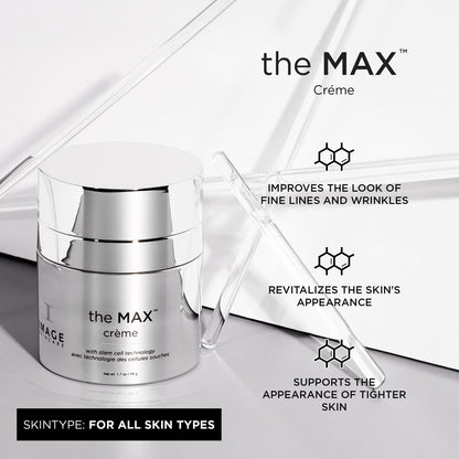 IMAGE Skincare the MAX Crème | Anti-Aging Night Cream for Firming, Tightening, Smoothing, and Evening Skin Tone | 1.7 oz Avelisse