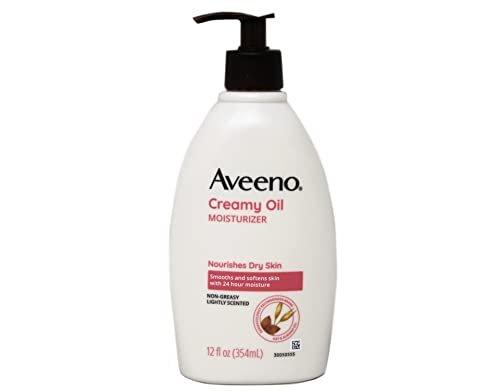 Aveeno Creamy Oil Body Moisturizer, 12 oz – Deeply Hydrating, Lightweight Oil for Dry Skin Avelisse