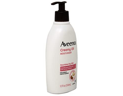 Aveeno Creamy Oil Body Moisturizer, 12 oz – Deeply Hydrating, Lightweight Oil for Dry Skin Avelisse