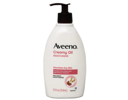 Aveeno Creamy Oil Body Moisturizer, 12 oz – Deeply Hydrating, Lightweight Oil for Dry Skin Avelisse