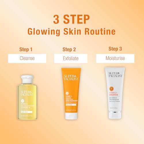 Super Facialist Face Cleanser Oil – Gentle Cleansing Oil with Vitamin C, Waterproof Makeup Remover & Facial Wash for All Skin Types, 6.76 oz - görsel 14