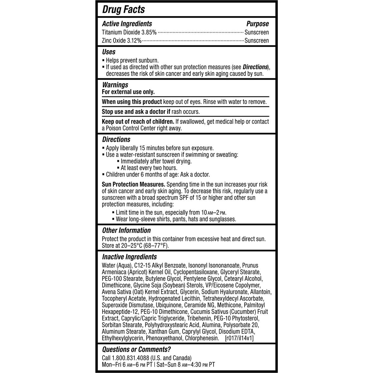 Paula's Choice SKIN RECOVERY Daily Moisturizing Lotion SPF 30 – Mineral Sunscreen for Face with Oat & Cucumber, UVA/UVB Protection, Fragrance-Free, 2 oz Avelisse