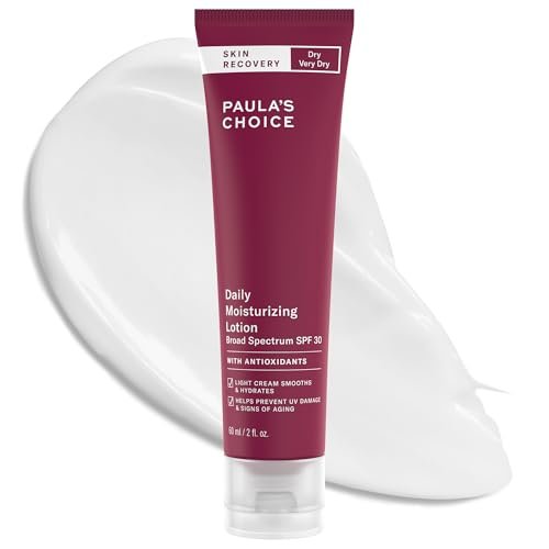 Paula's Choice SKIN RECOVERY Daily Moisturizing Lotion SPF 30 – Mineral Sunscreen for Face with Oat & Cucumber, UVA/UVB Protection, Fragrance-Free, 2 oz Avelisse