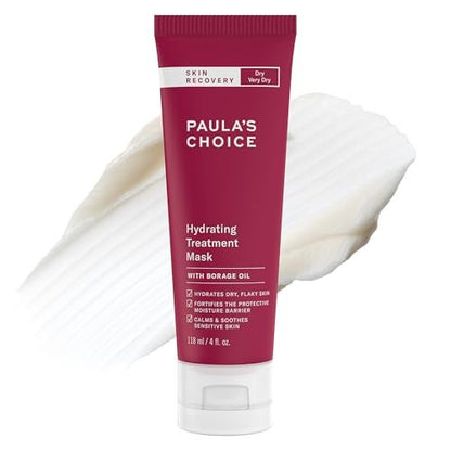 Paula's Choice SKIN RECOVERY Hydrating Treatment Face Mask - Overnight Mask with Primrose Oils, Vitamin C, A, E & Hyaluronic Acid for Smooth, Calm, Hydrated Skin - 4 oz Avelisse