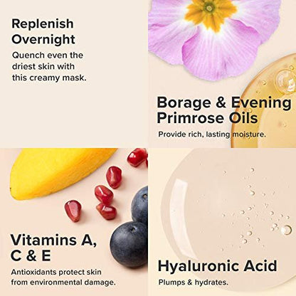 Paula's Choice SKIN RECOVERY Hydrating Treatment Face Mask - Overnight Mask with Primrose Oils, Vitamin C, A, E & Hyaluronic Acid for Smooth, Calm, Hydrated Skin - 4 oz Avelisse