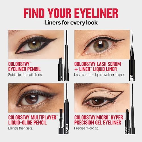 Revlon ColorStay Waterproof Eyeliner Pencil, Smudge-Proof & Longwear, Built-In Sharpener, 203 Brown, 0.01 oz - görsel 6