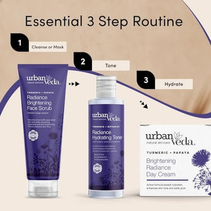 Urban Veda Exfoliating Face Scrub with Vitamin C - Brightening Face Scrub for Women, Unclog Pores for Natural Glow, Hydrating Face Cleanser for Dry & Dull Skin, 4.2 Fl Oz Avelisse