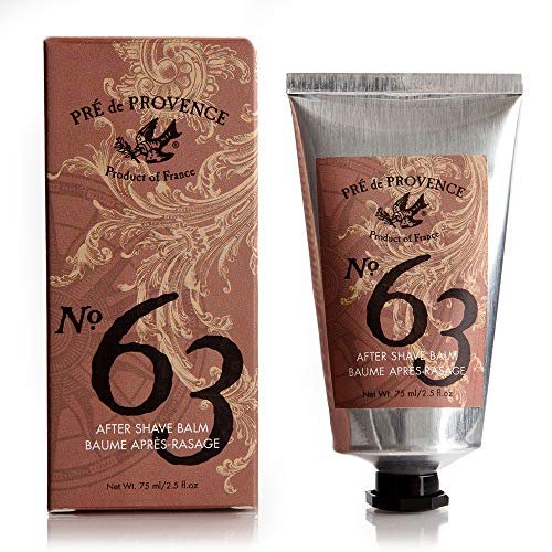 Pre de Provence No.63 Men's After Shave Balm – Soothing & Hydrating Post-Shave Care, 2.5 oz Avelisse