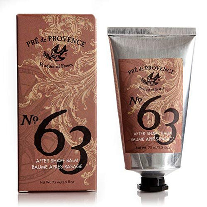 Pre de Provence No.63 Men's After Shave Balm – Soothing & Hydrating Post-Shave Care, 2.5 oz Avelisse