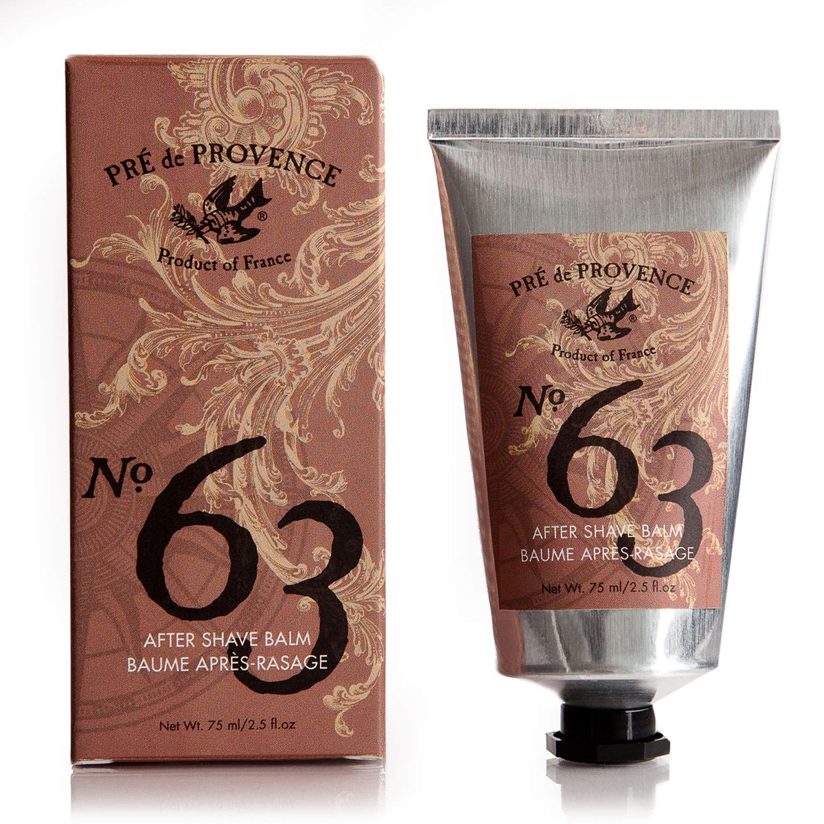 Pre de Provence No.63 Men's After Shave Balm – Soothing & Hydrating Post-Shave Care, 2.5 oz Avelisse