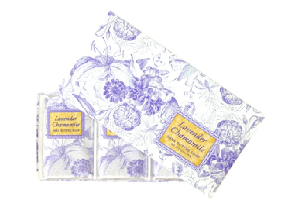 Greenwich Bay Trading Co. Shea Butter Soap, Lavender Chamomile, 3 Pack - 12.9 oz Total - görsel 1
