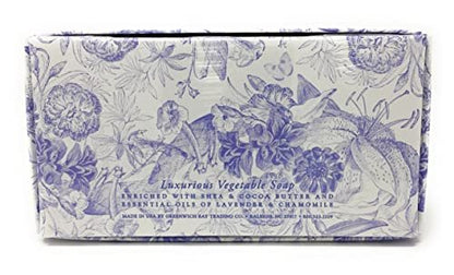 Greenwich Bay Trading Co. Shea Butter Soap, Lavender Chamomile, 3 Pack - 12.9 oz Total