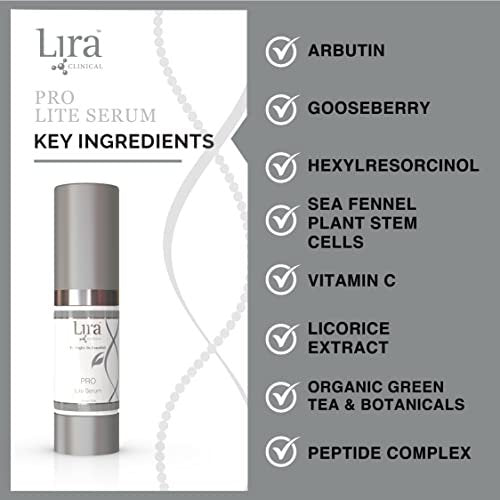 Lira Clinical PRO Lite Serum – Discoloration Correcting Face Serum with Vitamin C & Hyaluronic Acid for Dark Spots, Pore Tightening & Hydration Avelisse
