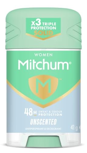 Mitchum Stick Unscented Deodorant - 41g / 1.45 oz - Powerful 48-Hour Odor Protection for Men & Women Avelisse