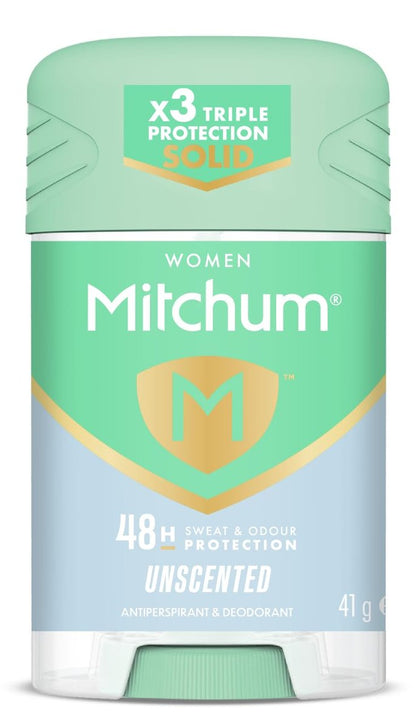Mitchum Stick Unscented Deodorant - 41g / 1.45 oz - Powerful 48-Hour Odor Protection for Men & Women Avelisse