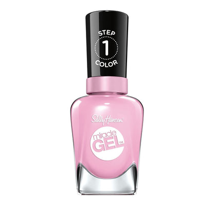 Sally Hansen Miracle Gel Nail Polish - Smartease Baby Pink - No UV Light Needed, Long-Lasting Gel-Like Finish