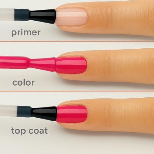 Sally Hansen Miracle Gel Nail Polish - Smartease Baby Pink - No UV Light Needed, Long-Lasting Gel-Like Finish - görsel 5