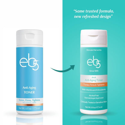 eb5 AHA Anti-Aging Facial Toner with Vitamins and Antioxidants – Alcohol-Free, Clinically Tested on Sensitive Skin, Firms & Tightens (6 fl oz) Avelisse