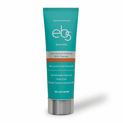 eb5 Exfoliating AHA Cleansing Lotion – Gentle Anti-Aging Cleanser for Glowing Skin, 6 Fl Oz Avelisse
