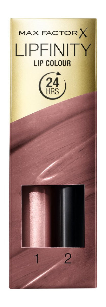 Max Factor Lipfinity Lipstick - #016 Glowing (Pink) - Long-Lasting, 24-Hour Wear