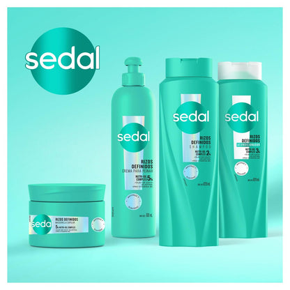 Sedal Rizos Definidos Styling Cream – 300 ml (10.14 Fl Oz) for Defined, Frizz-Free Curls