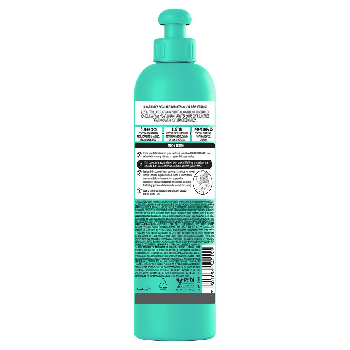Sedal Rizos Definidos Styling Cream – 300 ml (10.14 Fl Oz) for Defined, Frizz-Free Curls - görsel 3