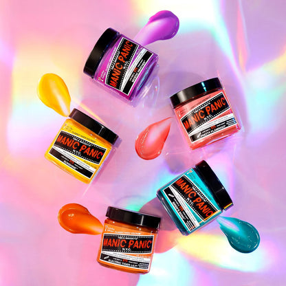 MANIC PANIC Classic Siren's Song Semi Permanent Hair Color - Neon Blue-Green Hair Dye (4oz) - Vegan & Cruelty-Free Avelisse