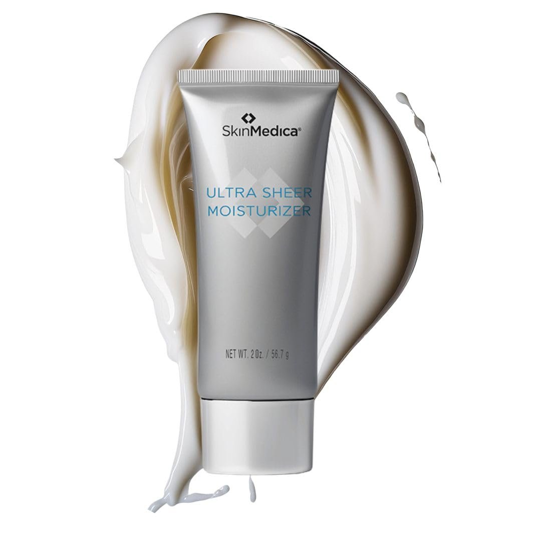 SkinMedica Ultra Sheer Face Moisturizer - Oil-Free Moisturizer for Dry Skin with Vitamin C & E (2 oz) Avelisse