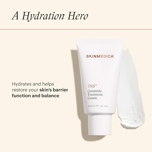 SkinMedica TNS Ceramide Treatment Facial Cream - Hydrating Moisturizer with Peptides & Ceramide Technology to Restore Skin's Moisture Balance & Barrier (2 Oz) Avelisse