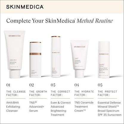 SkinMedica TNS Ceramide Treatment Facial Cream - Hydrating Moisturizer with Peptides & Ceramide Technology to Restore Skin's Moisture Balance & Barrier (2 Oz) Avelisse
