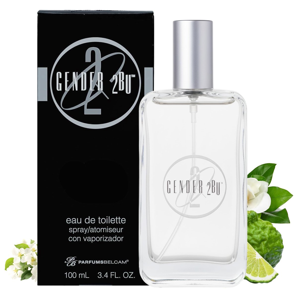 Geurlain by PB ParfumsBelcam Gender 2BU Eau de Toilette Spray – Fresh Oriental Unisex Fragrance with Bergamot, Mandarin & White Musk – Clean Modern Scent for Him or Her, Everyday Signature Perfume, 3.4 Fl Oz - görsel 1