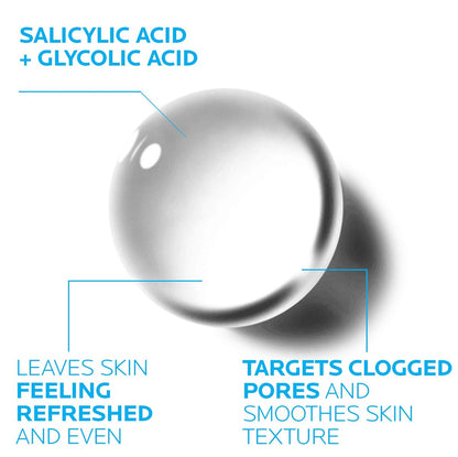 La Roche-Posay Effaclar Clarifying Solution Acne Toner with Salicylic Acid and Glycolic Acid, Pore Refining Oily Skin Toner - 6.76 Fl Oz Avelisse