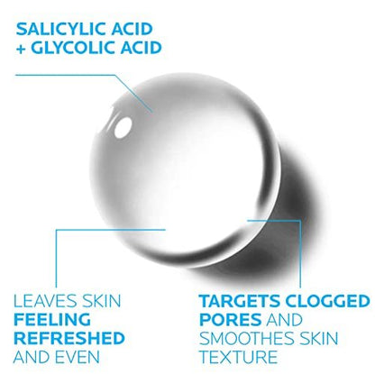 La Roche-Posay Effaclar Clarifying Solution Acne Toner with Salicylic Acid and Glycolic Acid, Pore Refining Oily Skin Toner - 6.76 Fl Oz Avelisse