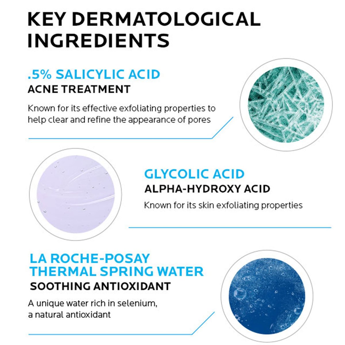 La Roche-Posay Effaclar Clarifying Solution Acne Toner with Salicylic Acid and Glycolic Acid, Pore Refining Oily Skin Toner - 6.76 Fl Oz Avelisse