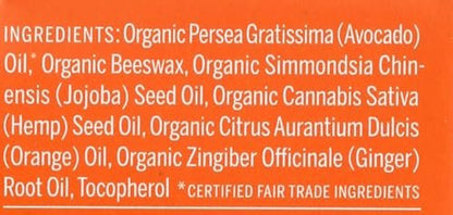 Dr. Bronner's Organic Lip Balm - Orange Ginger, 0.15 oz - Nourishing & Moisturizing Avelisse