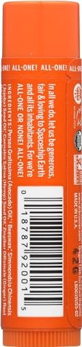Dr. Bronner's Organic Lip Balm - Orange Ginger, 0.15 oz - Nourishing & Moisturizing Avelisse