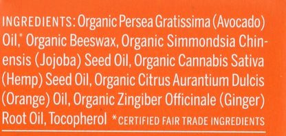 Dr. Bronner's Organic Lip Balm - Orange Ginger, 0.15 oz - Nourishing & Moisturizing Avelisse