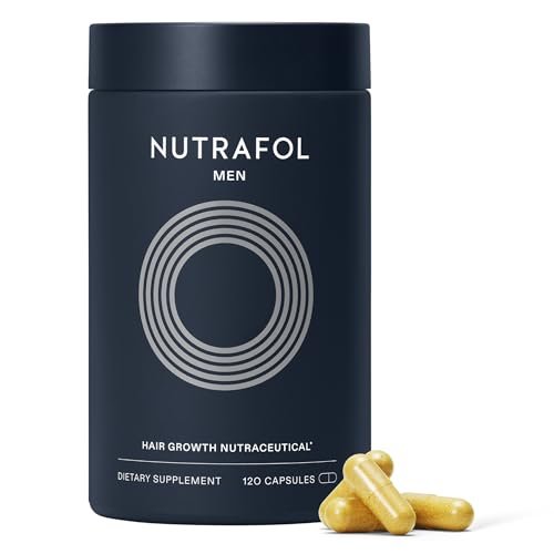 Nutrafol Men's Hair Growth Supplements - Clinically Tested for Thicker Hair & Scalp Coverage, Dermatologist Recommended, 1 Month Supply Avelisse
